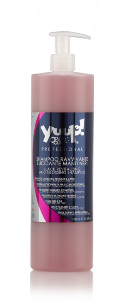 Yuup!® Professionelles Glanz-Hundeshampoo für dunkles und schwarzes Fell