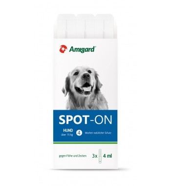 Amigard® Spot-On Pipette gegen Flöhe und Zecken für mittelgroße Hunde von 15 bis 30 kg