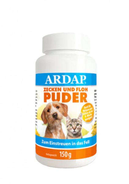 ARDAP® Zecken- und Flohpuder für Hunde und Katzen