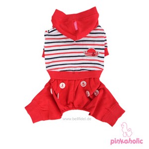 Pinkaholic NY® &quot;Playschool&quot; Hundejumpsuit (rot)
