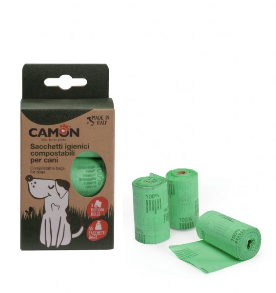 Camon® Kompostierbare Hundekotbeutel / Abbaubare Hundetüten