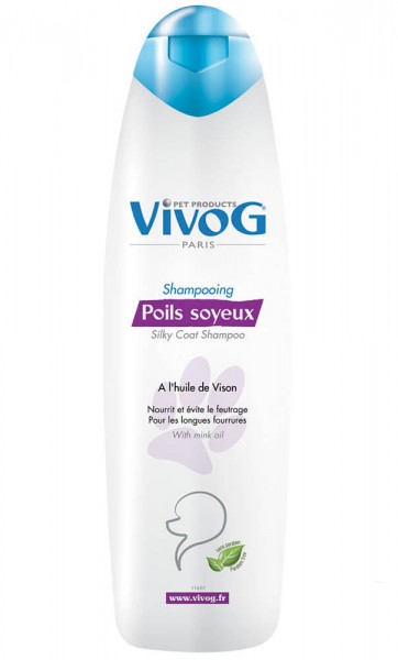 Vivog® Langhaar-Hundeshampoo mit Nerzöl &quot;Poils Soyeux&quot;