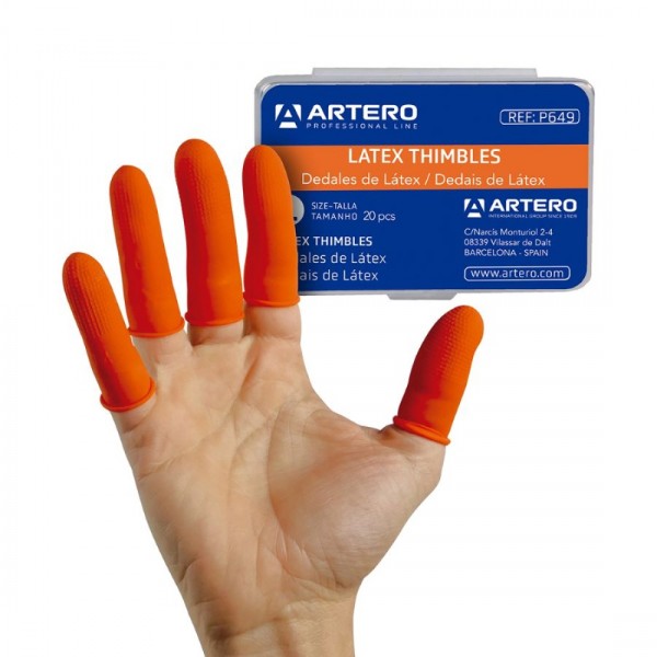 ARTERO® Trimm-Fingerlinge mit mit Noppen für Extra-Grip (20 Stück)