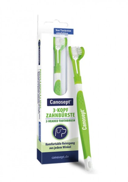 Canosept® 3-Kopf-Zahnbürste für Hunde